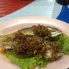 ปลาทูทอดราดพริกสด(150฿)