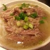 เส้นเล็ก (rice noodle) เนื้อเปื่อยในน้ำซุป (45 HKD)