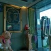 ทางเข้าร้านและป้ายเมนู