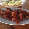 ทอดเนื้อแดดเดียว(60฿)