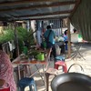 โต๊ะกลางไว้ทานในร้าน /เหลือแต่ซากอารยธรรม