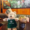 หมีบารีสต้าฮ่องกงกิน Green tea & Hojicha Frappuccino coffee Jelly Extra Topping