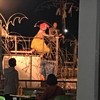 โชว์รับผักบุ้งบิน