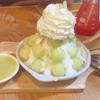 Melon bingsu size S suitable for 1-2 people