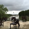 ฝนตกเลยงดออกนั่ง ระเบียง