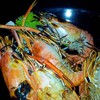 กุ้งเผาอวบอ้วนสดหวานอร่อยเผามาดีสุกทั้งด้านนอกด้านในไม่แข็งกำลังดีค่ะ