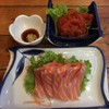 ปลาดิบ 99฿, ยำแมงกะพรุน 59฿ คู่นี้อร่อยกินได้ค่ะ