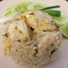 ข้าวผัดกุ้ง กุ้งจากบ่อใหญ่ๆสดๆ