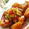 เห็ดทอดกรอบนอกนุ่มใน เข้ากะน้ำส้มตำอร่อยมาก จานนี้เด็ด