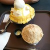Mango Cheesecake & Injeolmi Bingsu