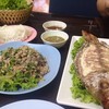 เมี่ยงปลากับลาบอร่อยมากเลย