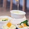 Salmon Cheese Fondue (285.-)