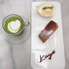 French Toast กับ Hot Matcha Latte
