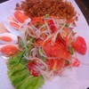 ส้มตำปลาดุกฟูไข่เค็ม