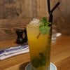 Mango, Passion fruit & lemon with a hint of vanilla, topped with Soda