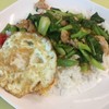 ข้าวราดคะน้าหมู เพิ่มไข่ดาวสุก