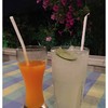 น้ำส้มคั้น (70฿) & มะนาวโซดา (70฿)