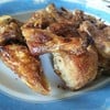 ไก่น่าจะเป็นไก่ค้างคืนที่อุ่นซ้ำหลายๆๆครั้งแล้ว เนื้อแข็งมาก แต่รสชาติดี ถ้าได้ข
