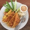 มักกะโรนีผัดไทยกุ้งสด