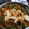 กุ้ง ปลาหมึกสดสุดๆ ไข่ชะอมทอดฟูมากๆ อมน้ำแกงส้มดีมาก น้ำเครื่องแกงส้มเข้มข้นมากๆ