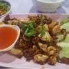ปลาหมึกทอดกระเทียม