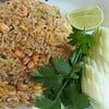 ข้าวผัดปลาแซลมอล 120 ฿