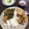 อาหารสองอย่าง ปลาดุกผัดเผ็ดใบยี่หร่า ไข่พะโล้