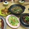 บักกุ๊ดเต๊ หมูสามชั้นตุ๋นคล้ายๆขาหมูบ้านเรา ผักกาดแก้วผัดน้ำมัน ฟองเต้าหู้ทอด 