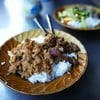 ข้าวราดพะแนงเนื้อ+ซี่โครงหมูหวาน