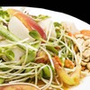 ส้มตำต้นอ่อนทานตะวันลูกชิ้นปลา ส้มตำต้นอ่อนทานตะวันลูกชิ้นปลา