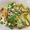 บะหมี่เกี๊ยวปูลาดน้ำหมูแดง (แห้ง)