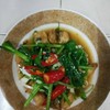 เนื้อปลาเก๋าผัดคื่นไฉ่ เนื้อปลาเก๋าผัดคื่นไฉ่
