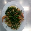 กุ้งผัดพริกขี้หนูสวนสมุนไพร กุ้งผัดพริกขี้หนูสวนสมุนไพร