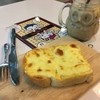 ปังชีส HanaIchi Toast กับกาแฟเย็น