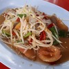 ส้มตำปลาร้ากุ้งสด 100 บาท 