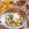 Spaghetti Cabonara Onsen Egg Spaghetti Cabonara Onsen Egg