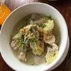 ข้าวสวยใส่ต้มจืดเป็นข้าวต้ม อร่อยเลย