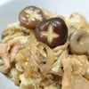 ข้าวหน้าไข่กับเห็ด