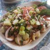 ยำคะน้ากุ้งสด