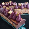 Buche blueberry and marron Buche blueberry and marron