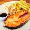 แซลม่อนย่างเทอริยากิ แซลม่อนย่างเทอริยากิ