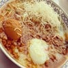 โจ๊กหมู ใส่ไข่ลวกและไข่พะโล้