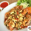 กุ้งแม่น้ำผัดพริกเกลือ กุ้งแม่น้ำผัดพริกเกลือ