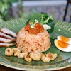 ข้าวผัดน้ำพริกอ่อง คอหมูทอดน้ำปลา ข้าวผัดน้ำพริกอ่อง คอหมูทอดน้ำปลา