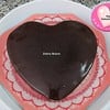Heart - Shaped Chocolate Cake