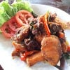 ปลาช่อนทอดผัดพริกแกง