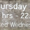 เปิดวันพฤหัสบดี ถึง วันอังคาร เวลา12.00-22.00 (ปิดทุกวันพุธ)
