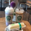 กาแฟ นมเผือก เครป
