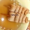 เมนูที่ 1.นำเสนอ 오뎅 (โอเด้ง) แป้งเสียบไม้ มีรสชาติคล้ายลูกชิ้นปลา อาหารกินเล่นข้