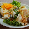 เนื้อปลาคัง เด้งดึ้ง ราดน้ำจิ้มซีฟู้ด สุดแซ่บ ร้านอรีส พุทธมณฑลสาย5
